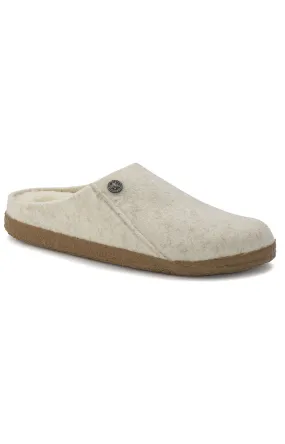 (1023194) Zermatt Shearling Wool Felt Slippers   Ecru