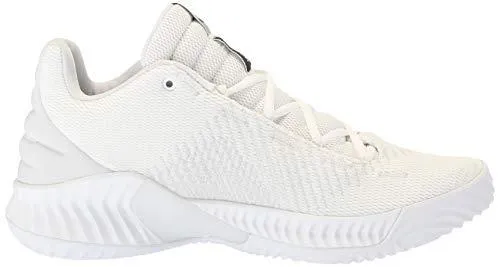 adidas Men's Pro Bounce 2018 Low Basketball Shoe, Black/Crystal White, 8.5 M US