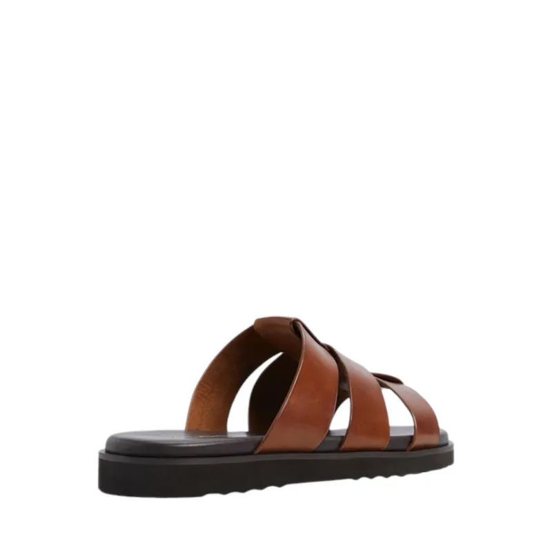 ALDO Light Men's Flat Sandals - Cognac