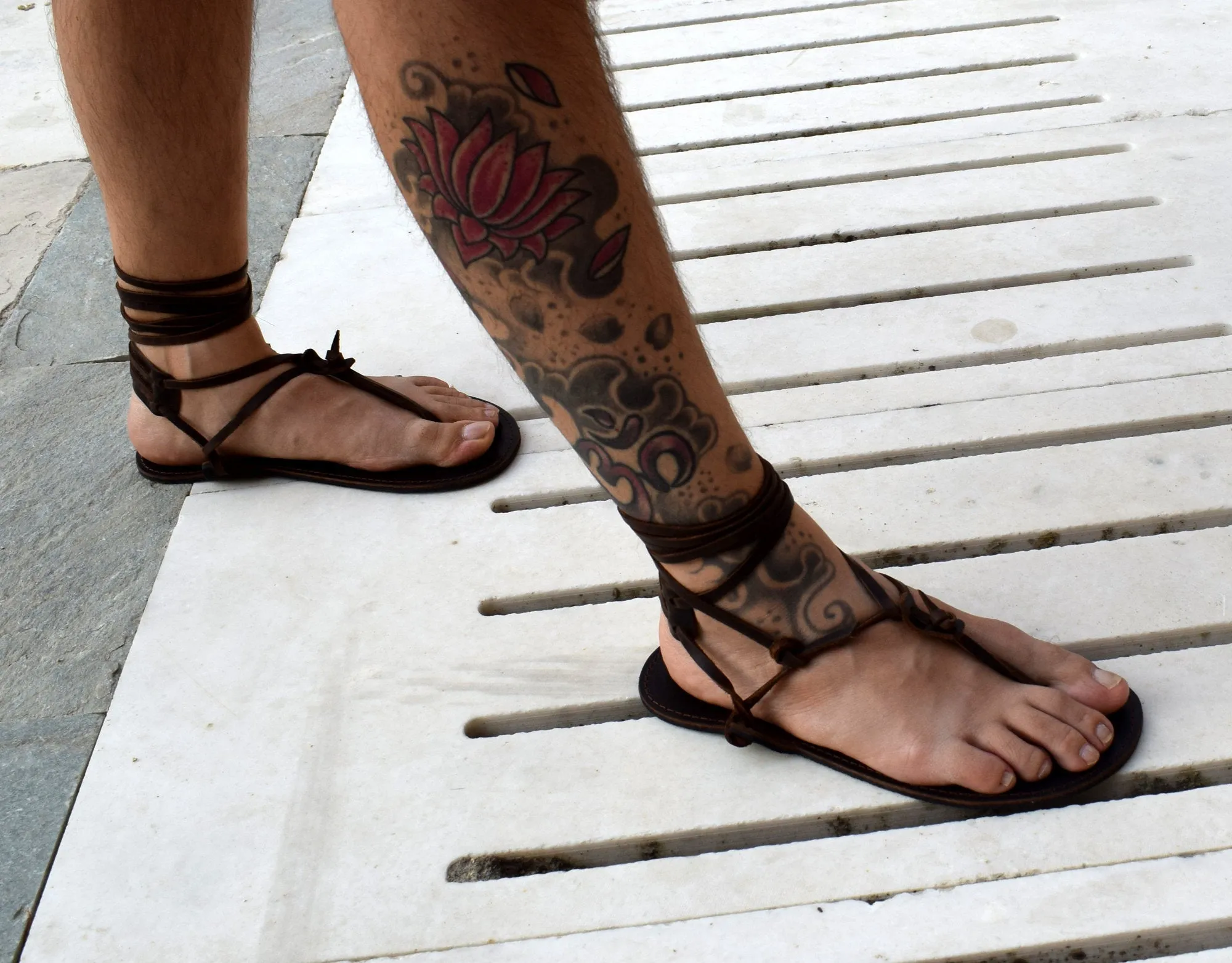 Barefoot men sandals, Leather Sandals, barefoot shoes, Beach wedding Barefoot Sandals, Leather Flats, beach shoes, flat sandals.