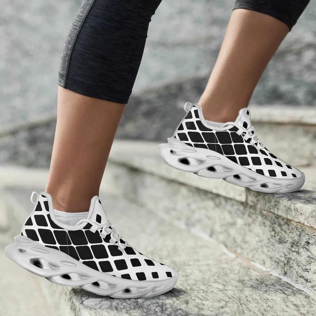 Black Diamonds on White