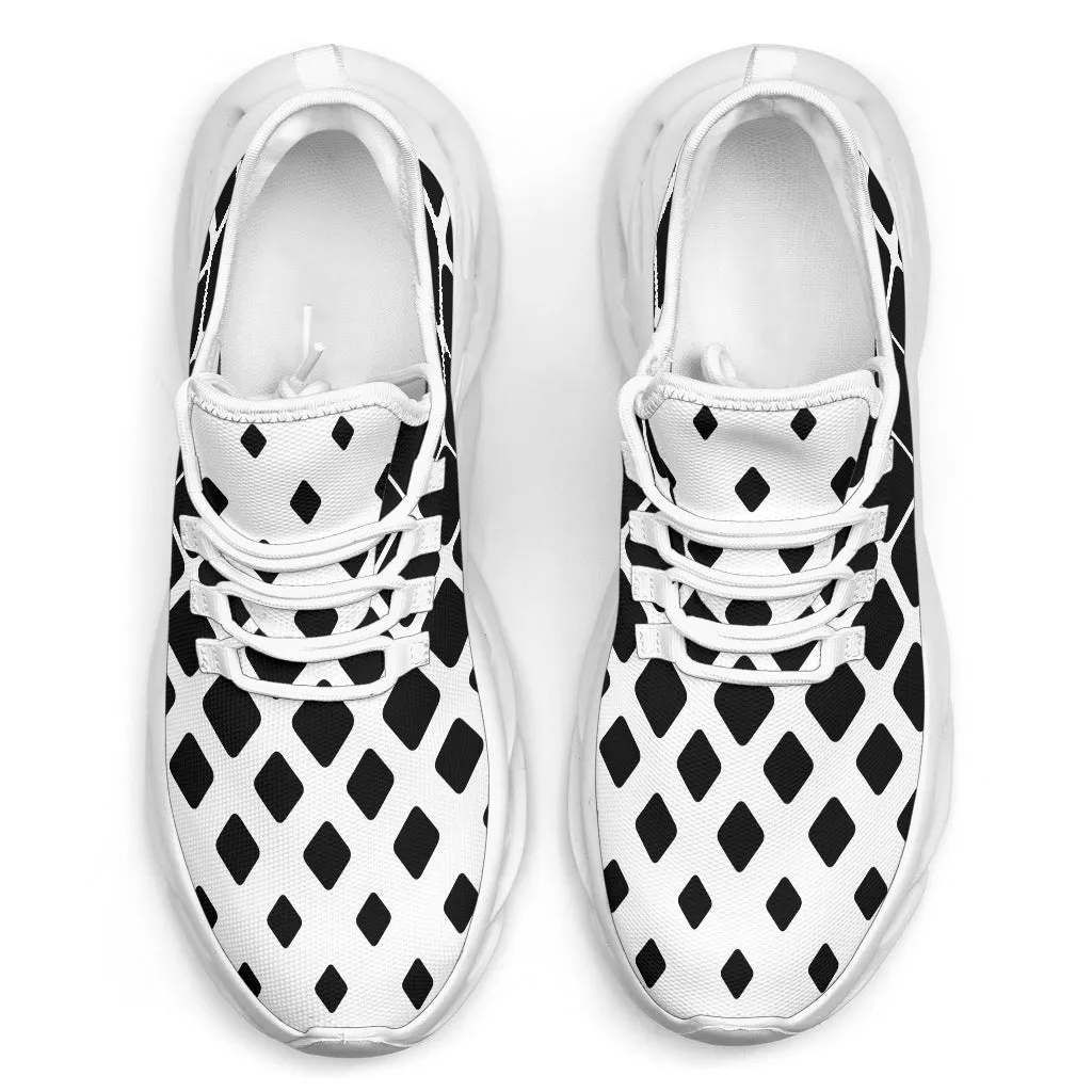 Black Diamonds on White