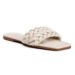 Braided Strap Flat Slip-Ons