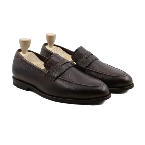 Bruin - Men's Dark Brown Pebble Grain Leather Loafer