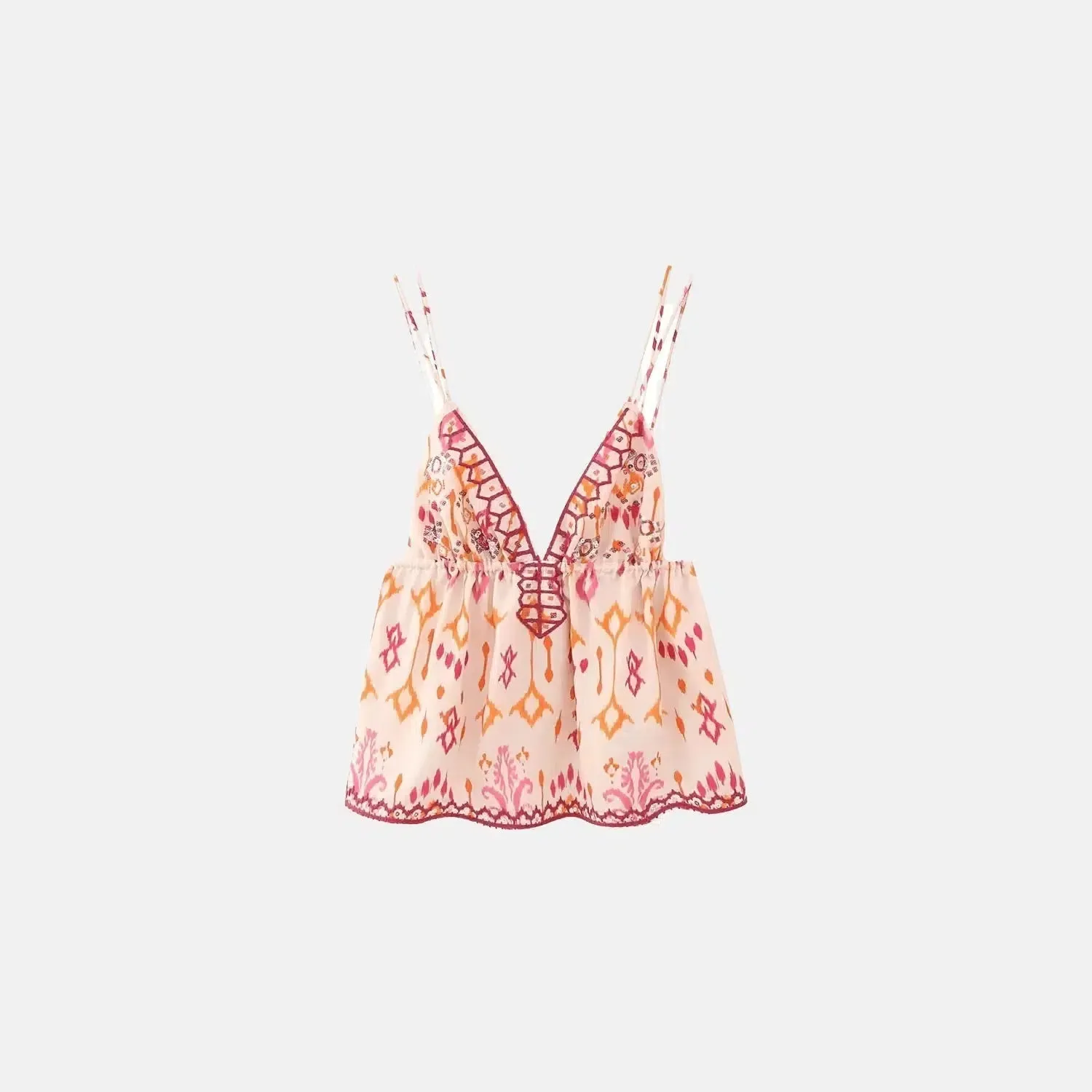 Cailesse – Stylish sequin – V-neck top