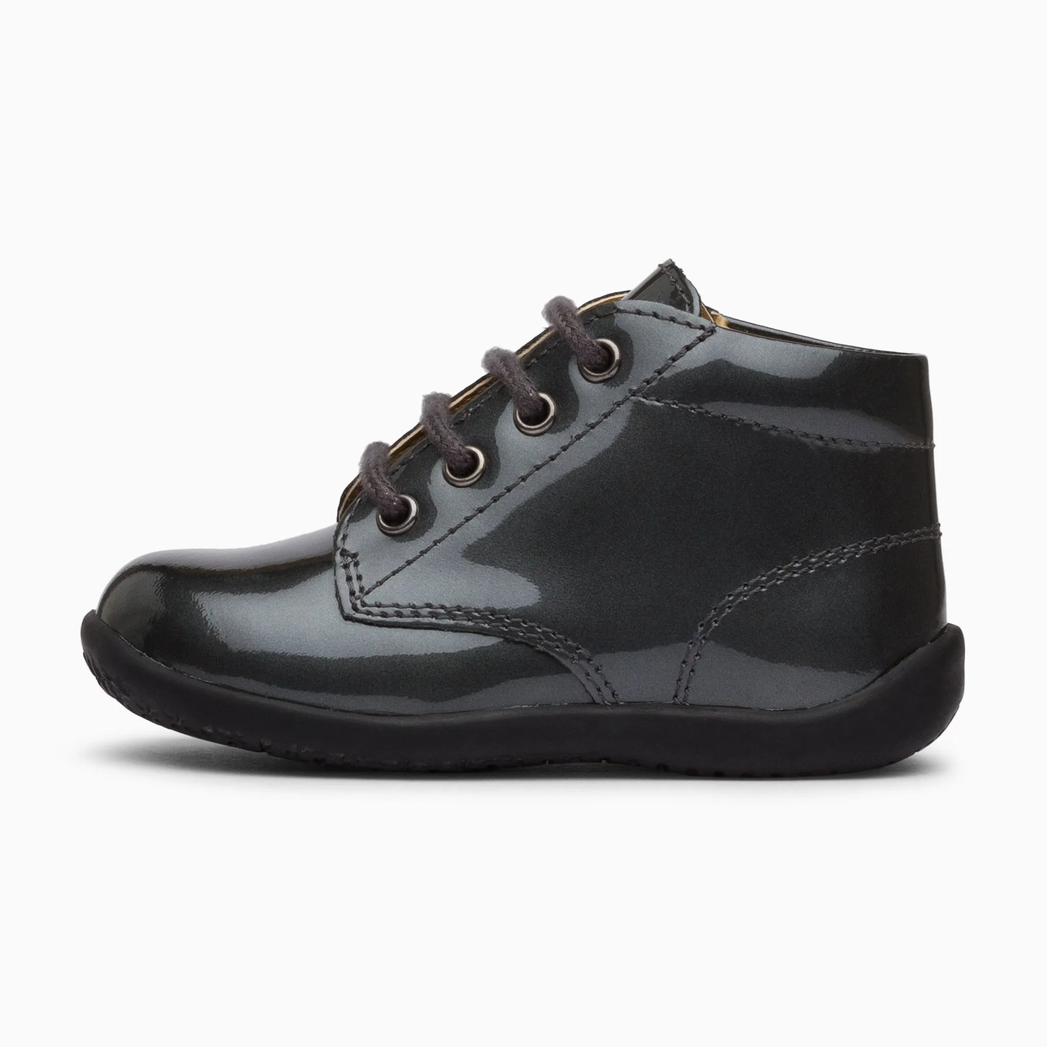 Classic Kids Leather Sneakers - Black