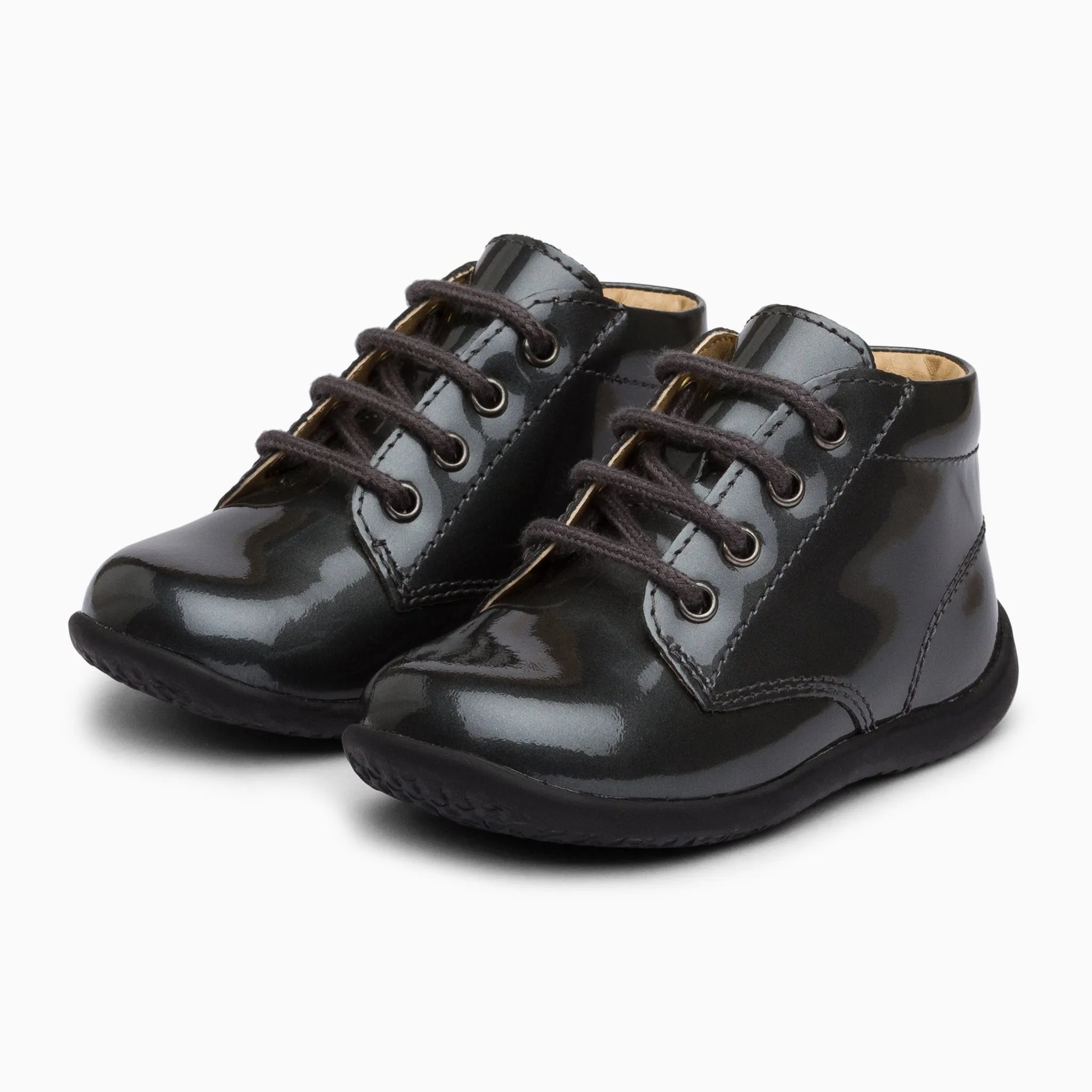 Classic Kids Leather Sneakers - Black