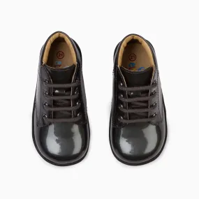 Classic Kids Leather Sneakers - Black