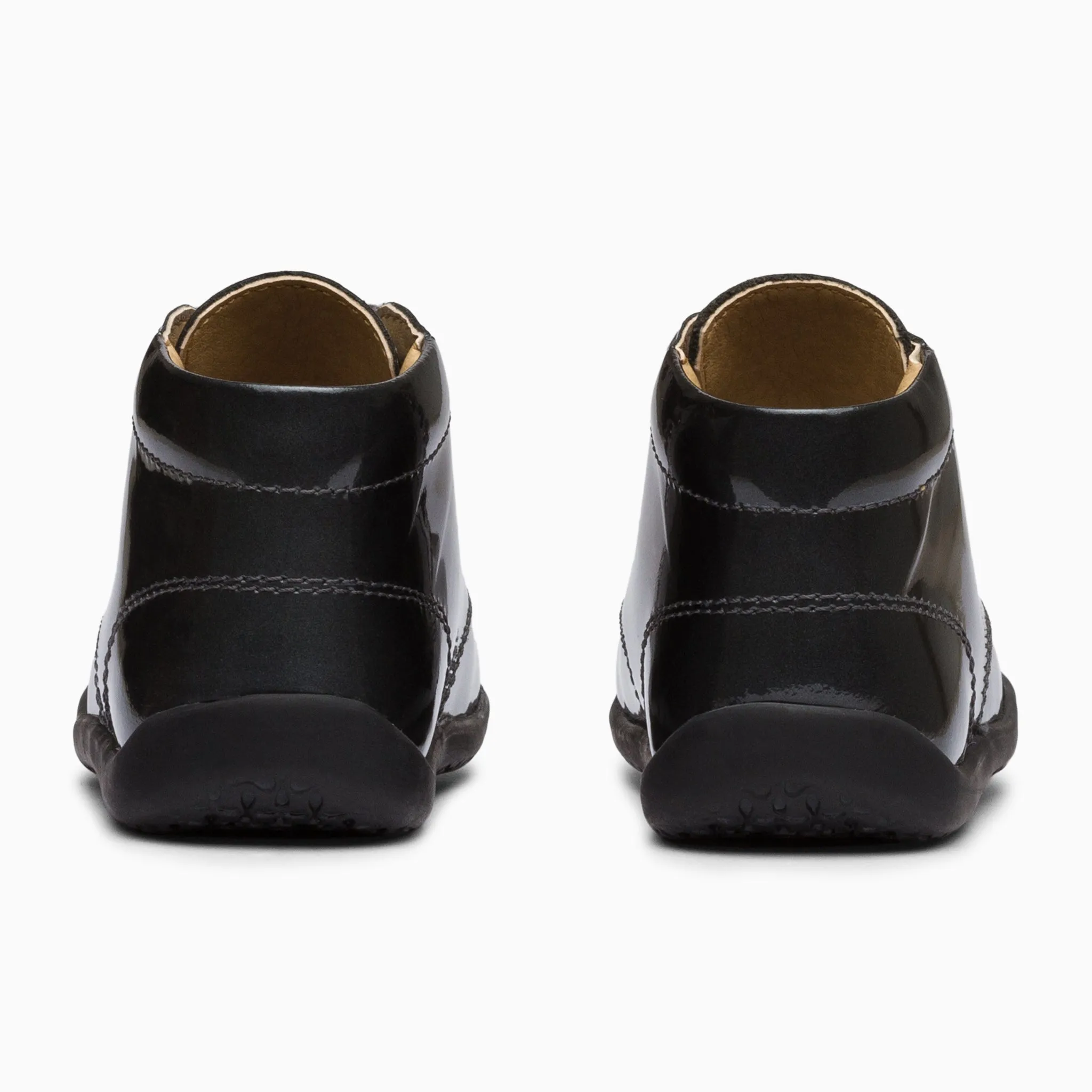 Classic Kids Leather Sneakers - Black