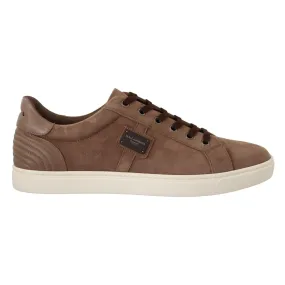Dolce & Gabbana Elegant Brown Leather Sneakers for Men