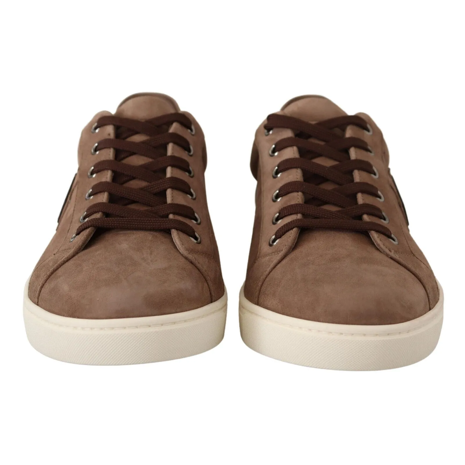 Dolce & Gabbana Elegant Brown Leather Sneakers for Men