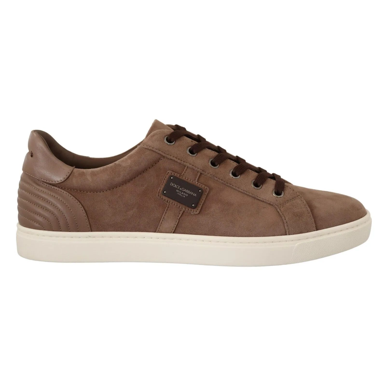 Dolce & Gabbana Elegant Brown Leather Sneakers for Men