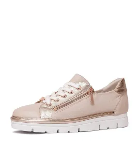 Elos Dusty Pink/ Pale Rose Gold Leather Sneakers