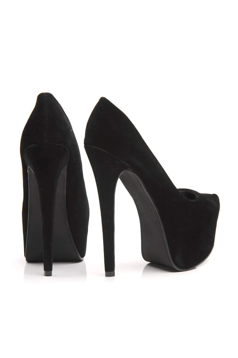 Faux  Suede Platform  Shoe