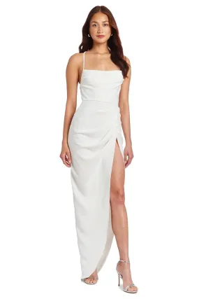 Jasalina Maxi Stylish Dress in Ivory