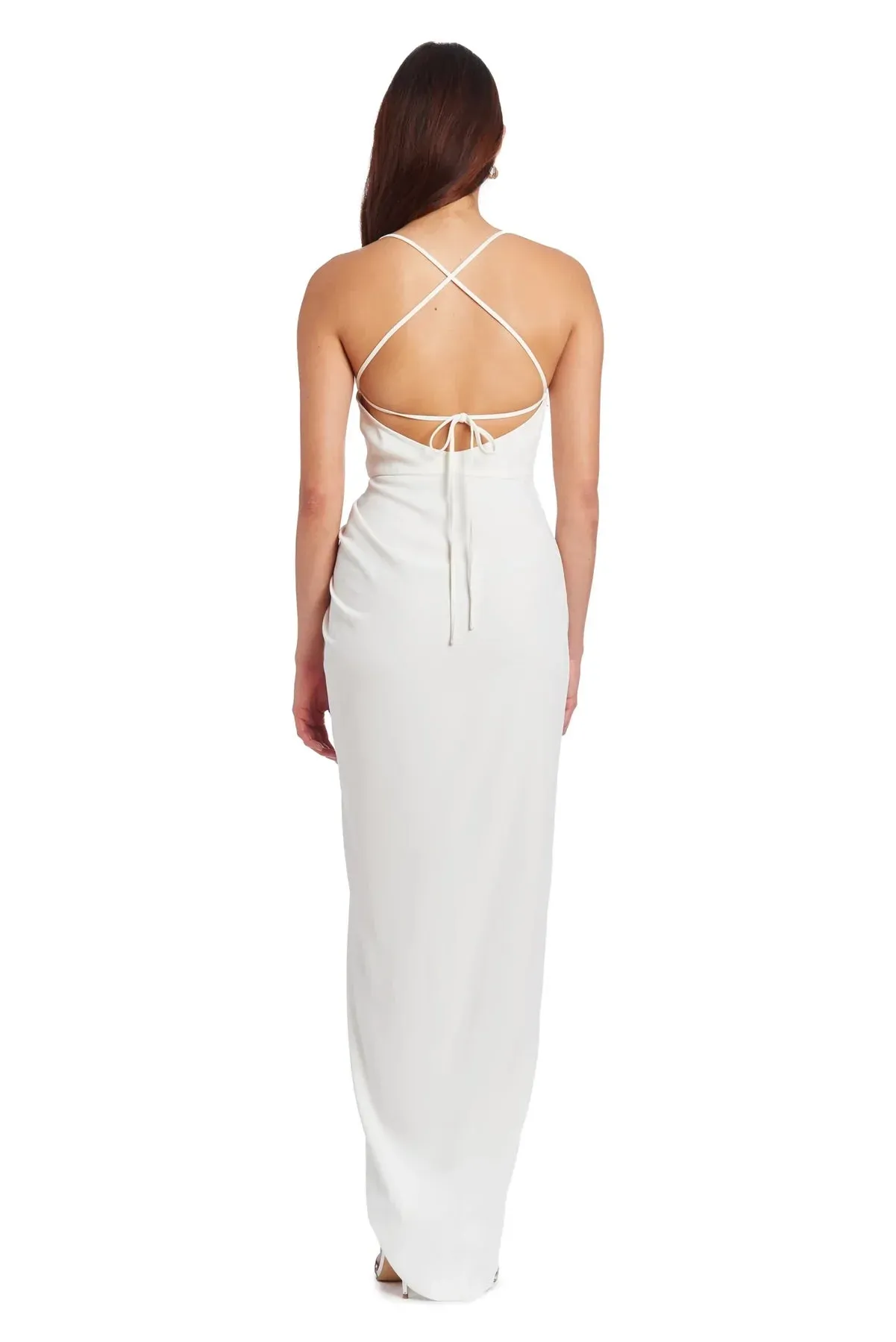 Jasalina Maxi Stylish Dress in Ivory