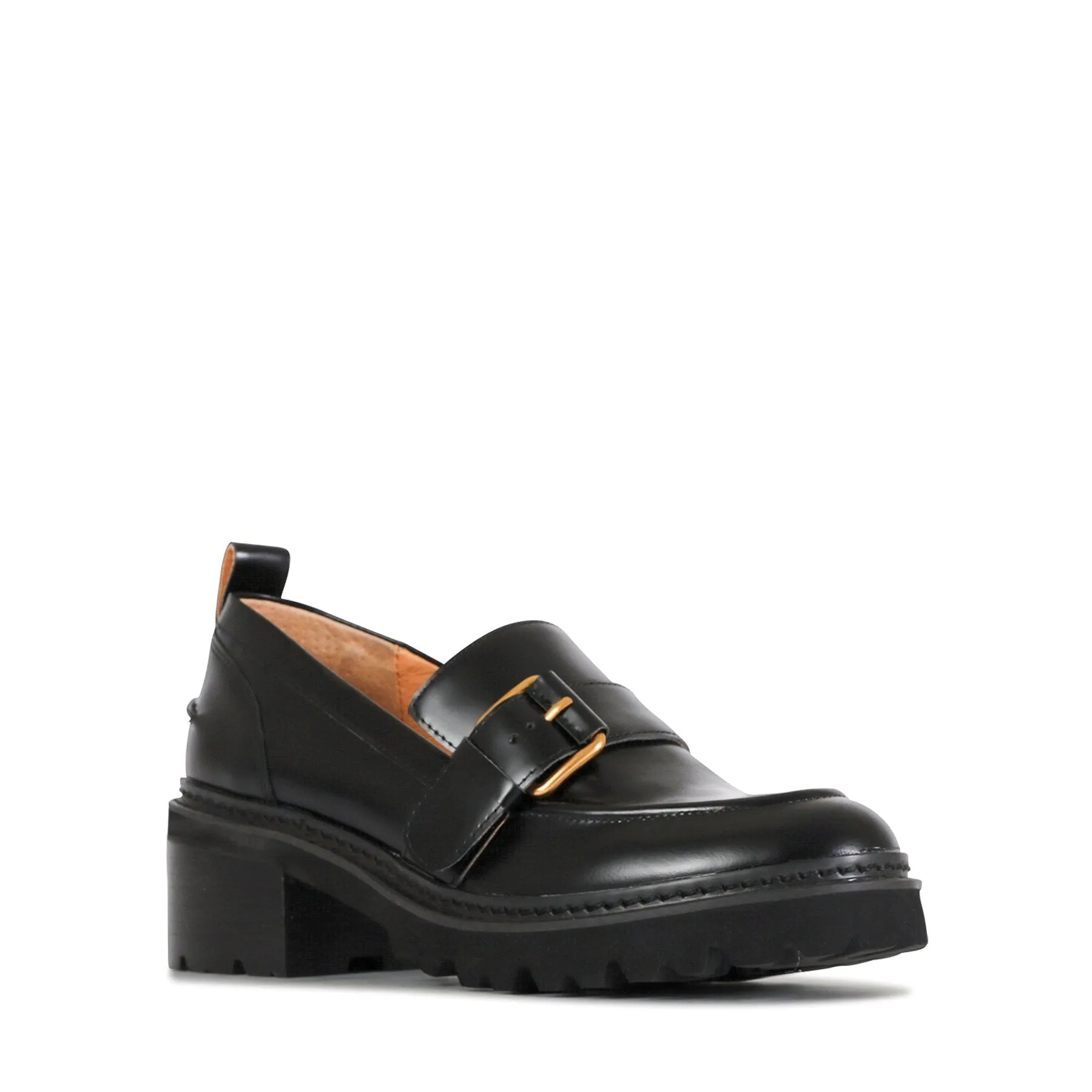 LINN LEATHER HEEL LOAFERS
