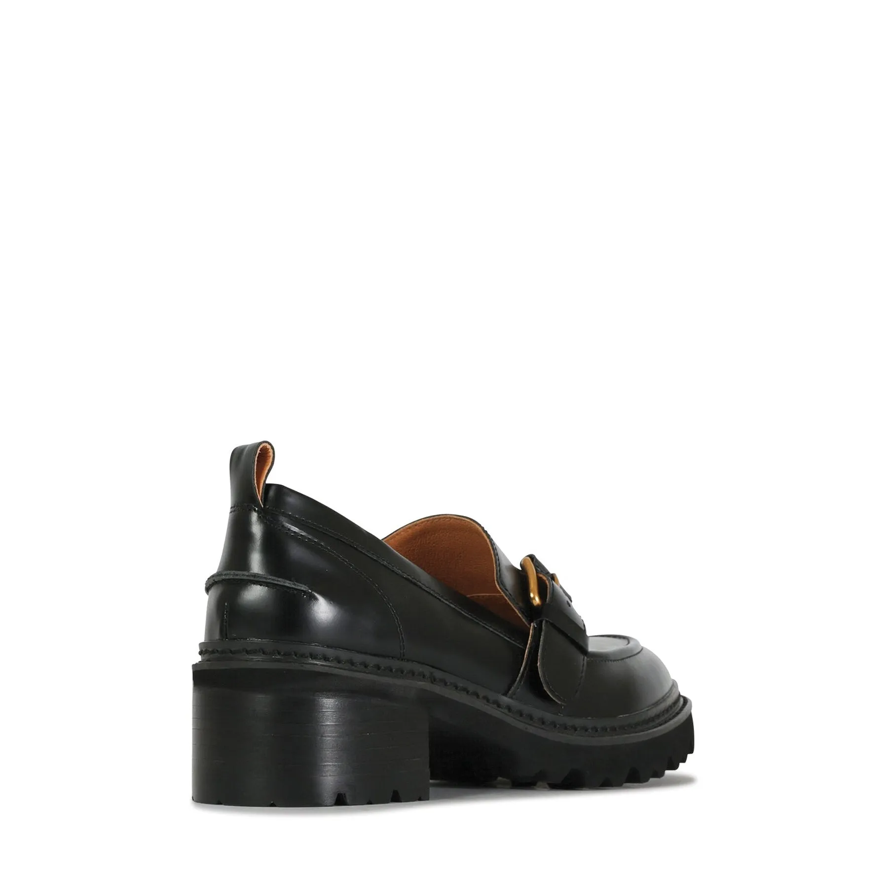 LINN LEATHER HEEL LOAFERS