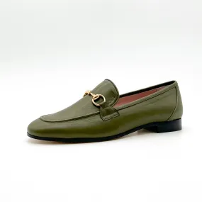 Loafer Olivgrün | Damenschuhe