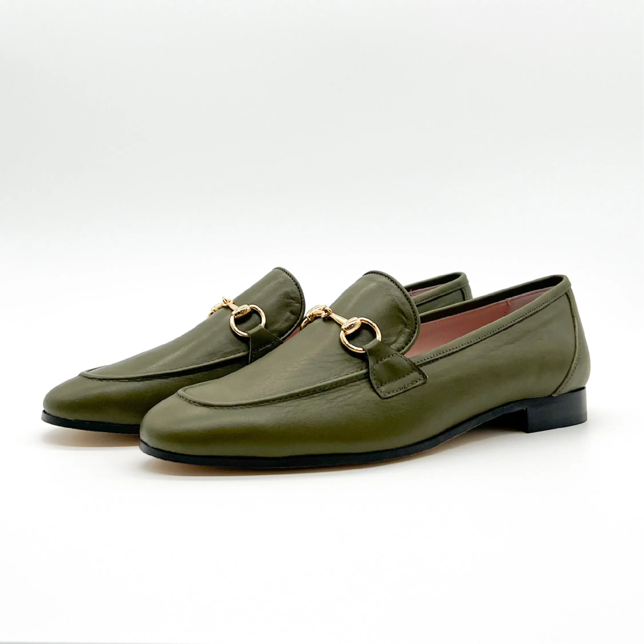 Loafer Olivgrün | Damenschuhe