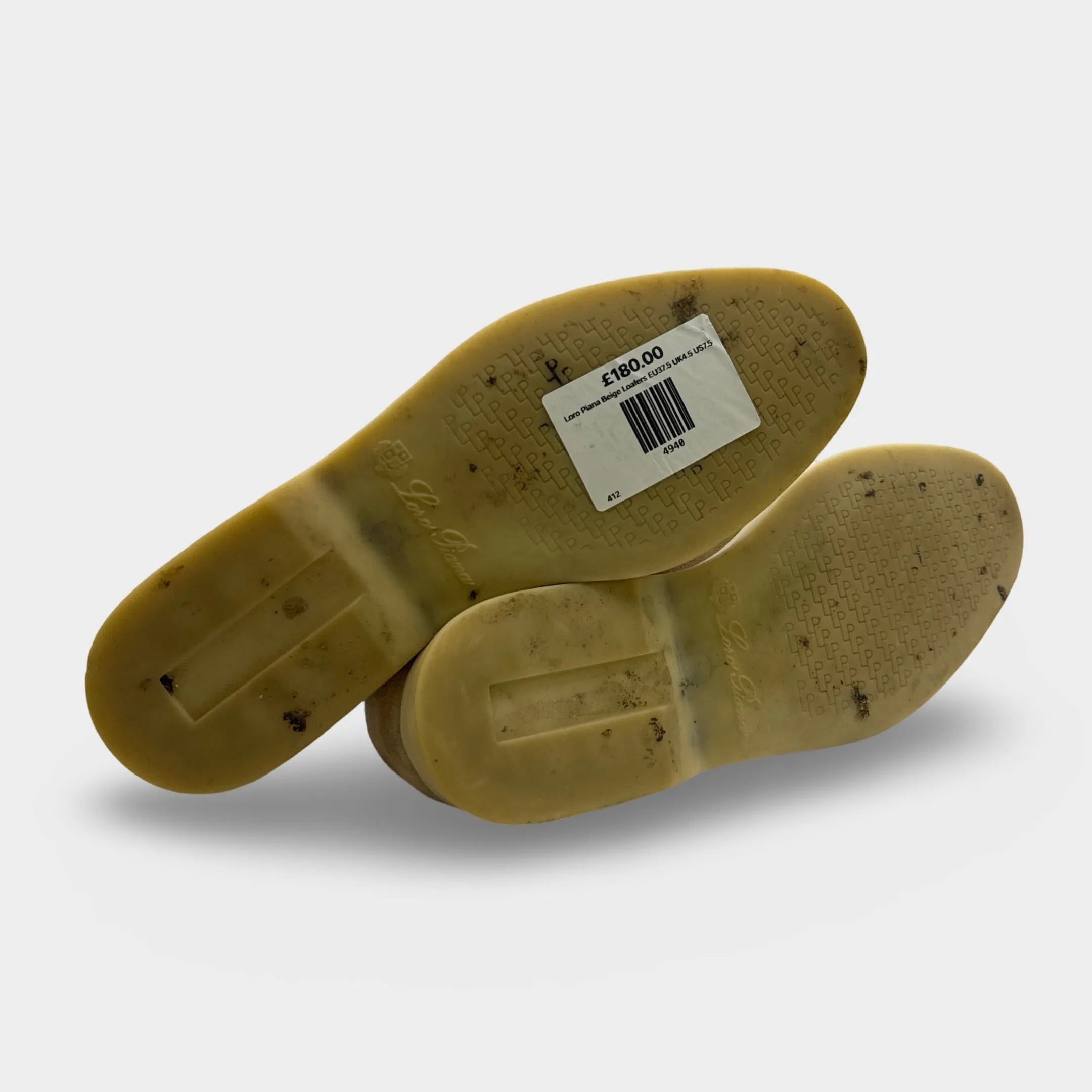 Loro Piana Women's Beige Summer Walk Suede Loafers