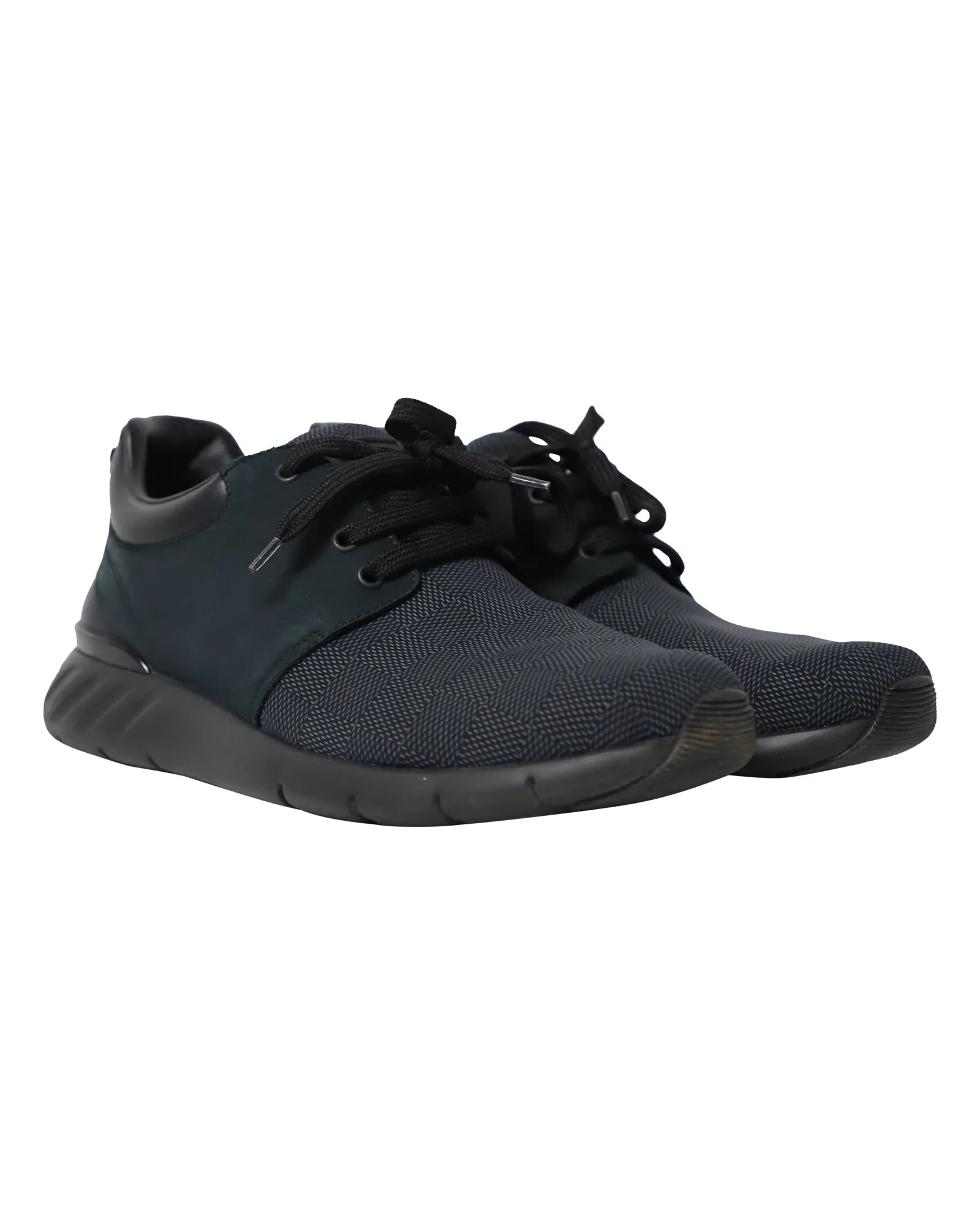 Louis Vuitton Fastlane Sneakers in Black Nylon and Leather