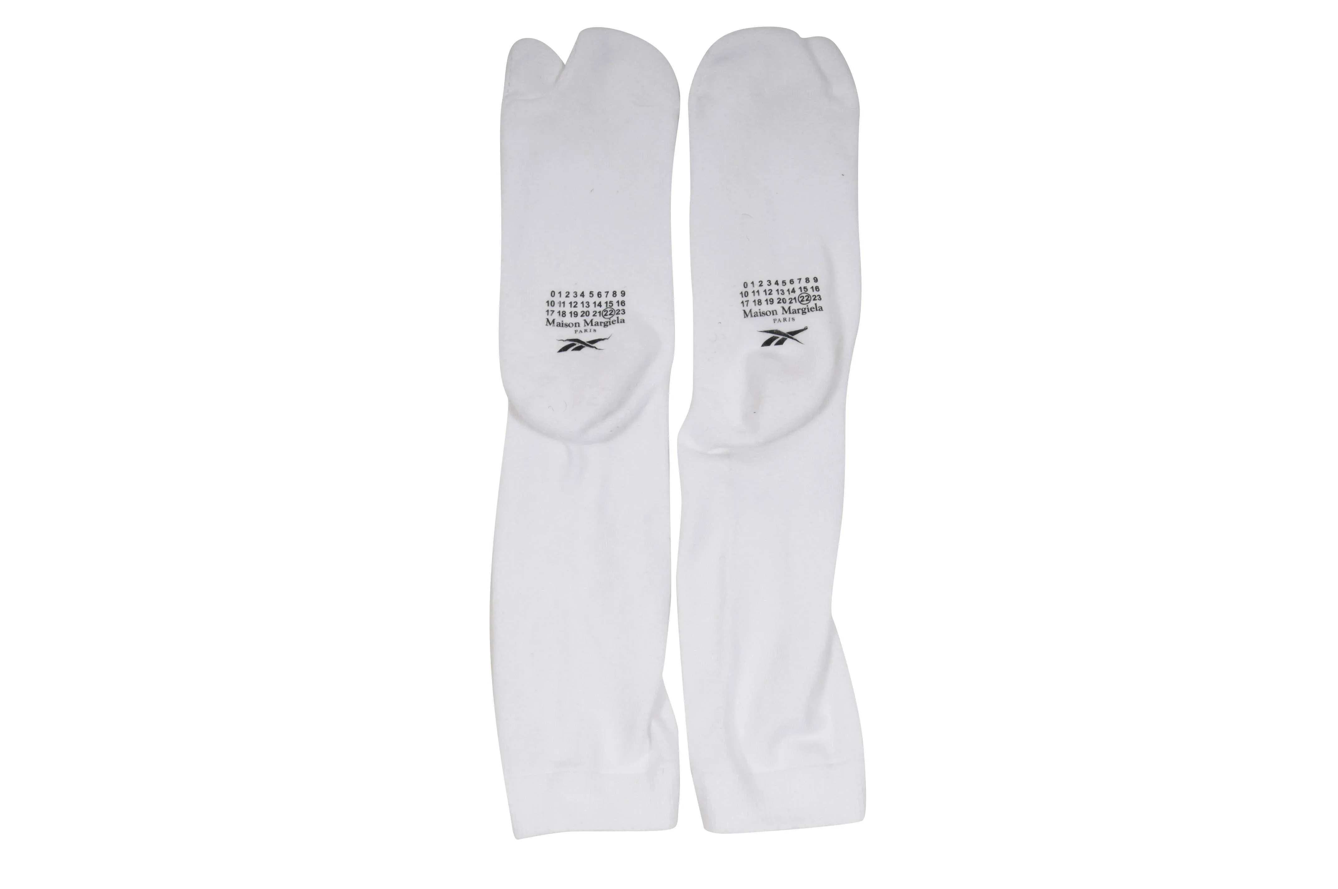 Maison Margiela x Reebok Classic White Tabi Sneakers With Socks