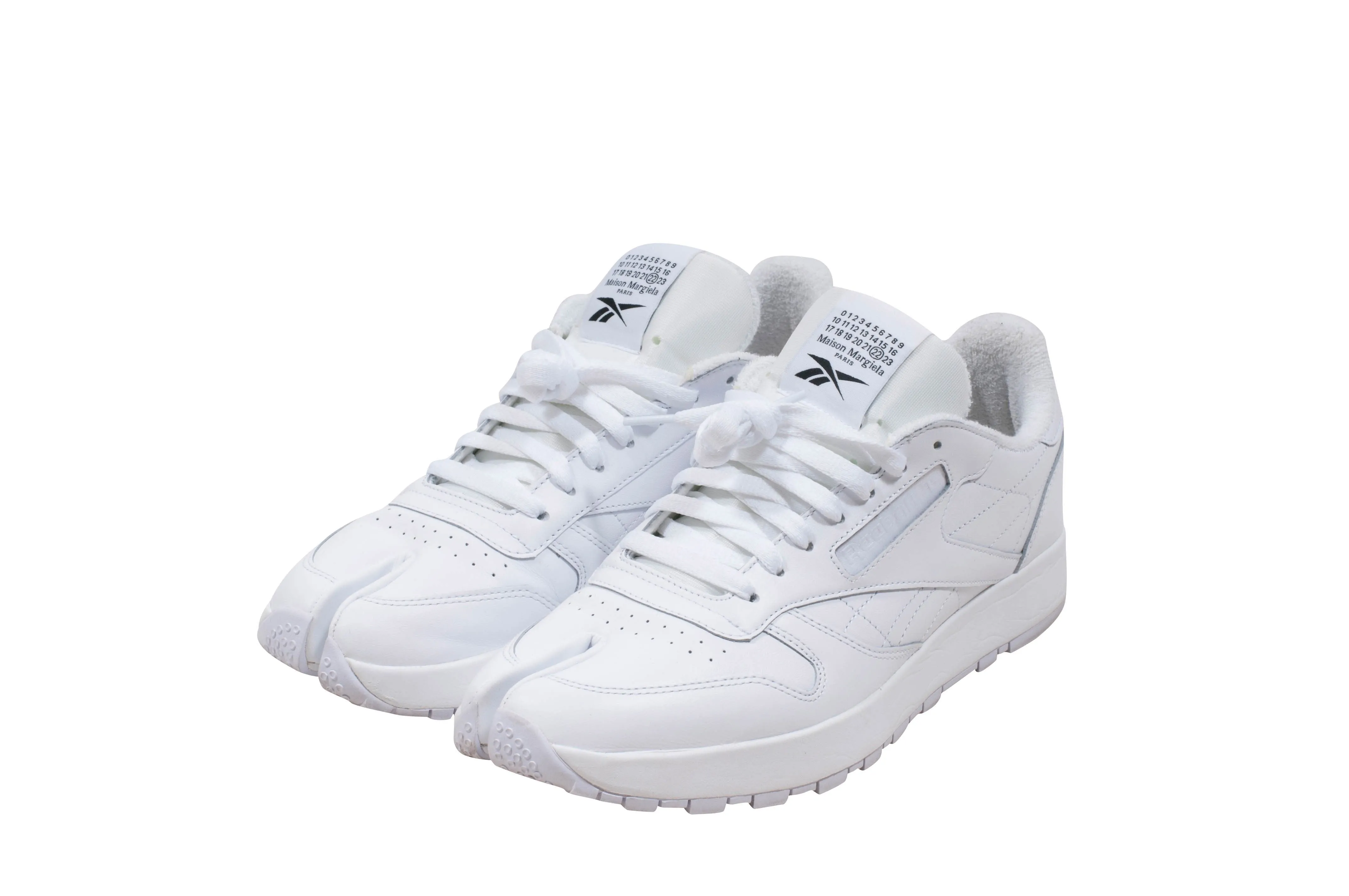 Maison Margiela x Reebok Classic White Tabi Sneakers With Socks