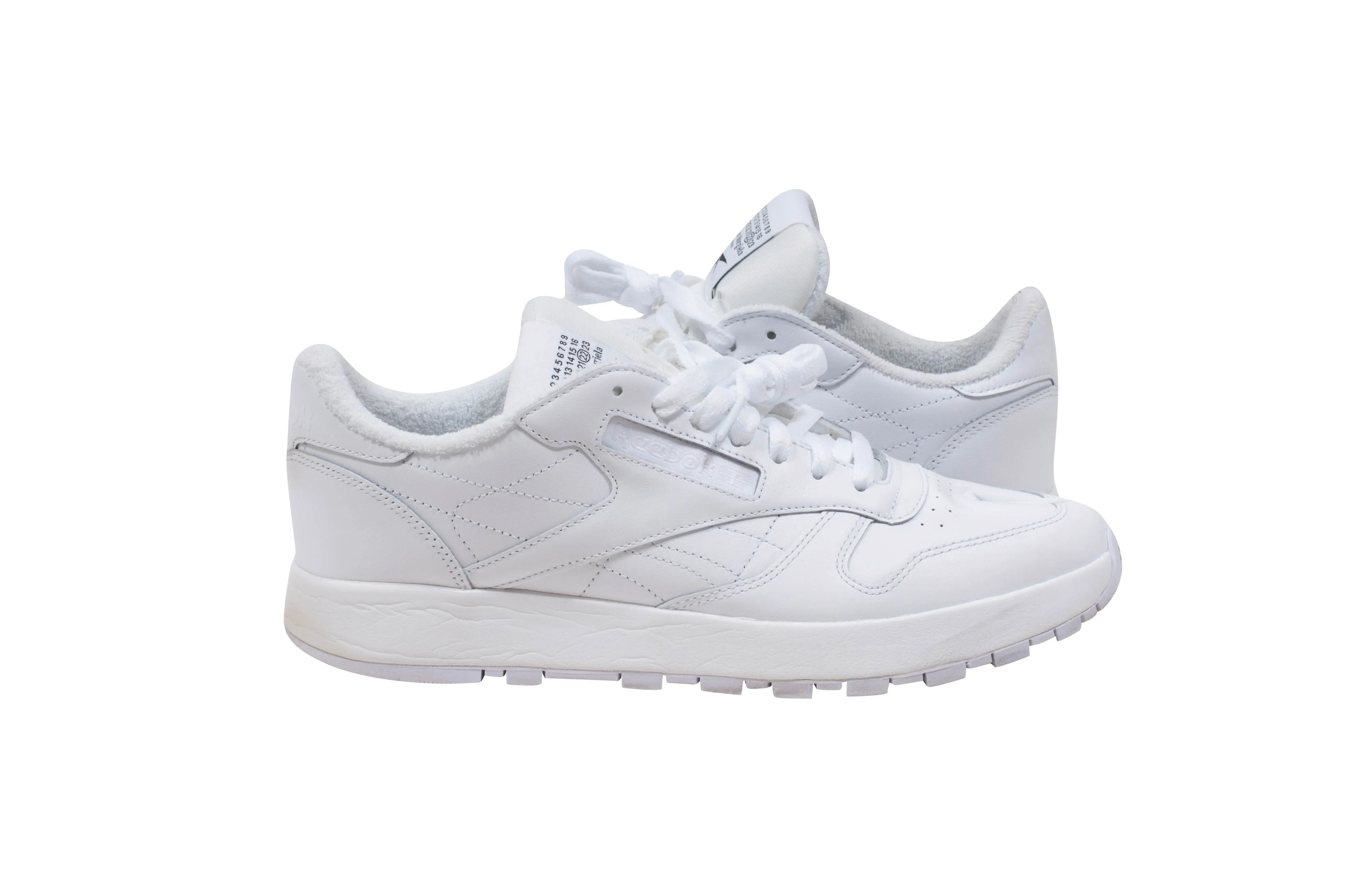 Maison Margiela x Reebok Classic White Tabi Sneakers With Socks