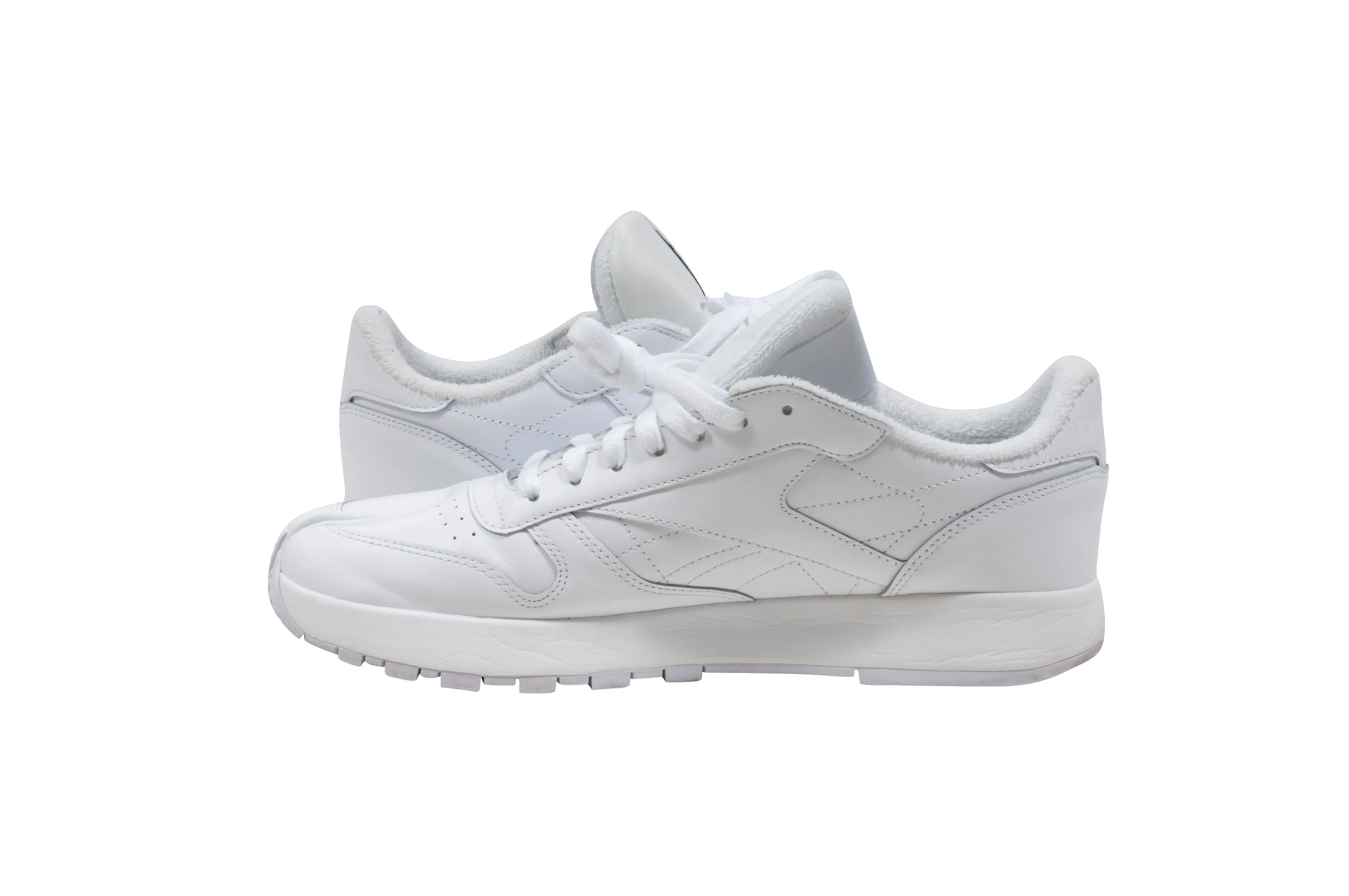 Maison Margiela x Reebok Classic White Tabi Sneakers With Socks