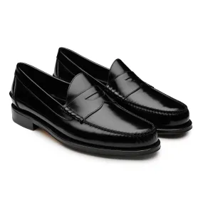 Men´s black leather loafers