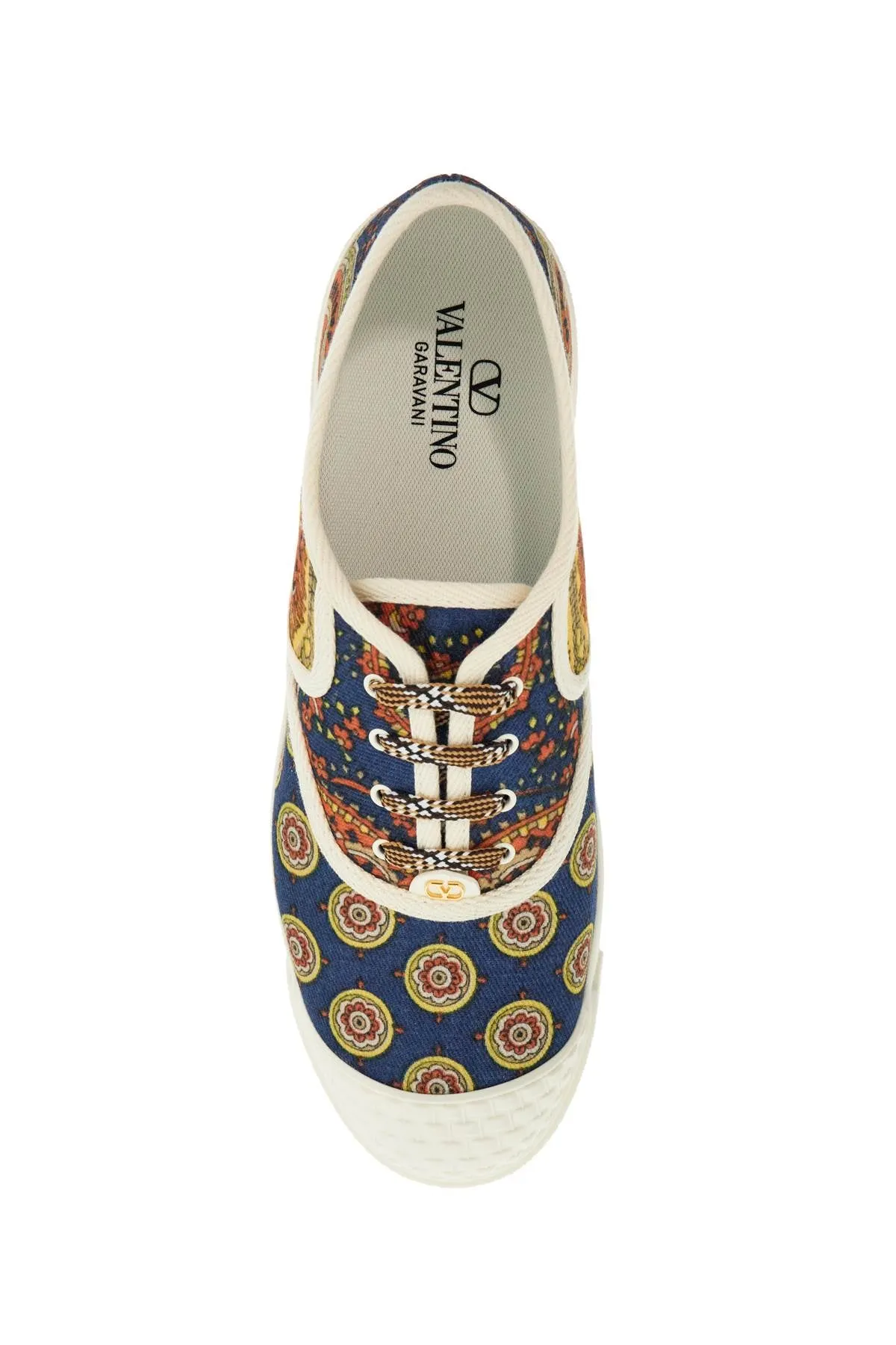 multicolor cotton sneakers with elaborate print 6Y2S0J86RIQ PRINT DIS.I24398/IVORY/IVORY