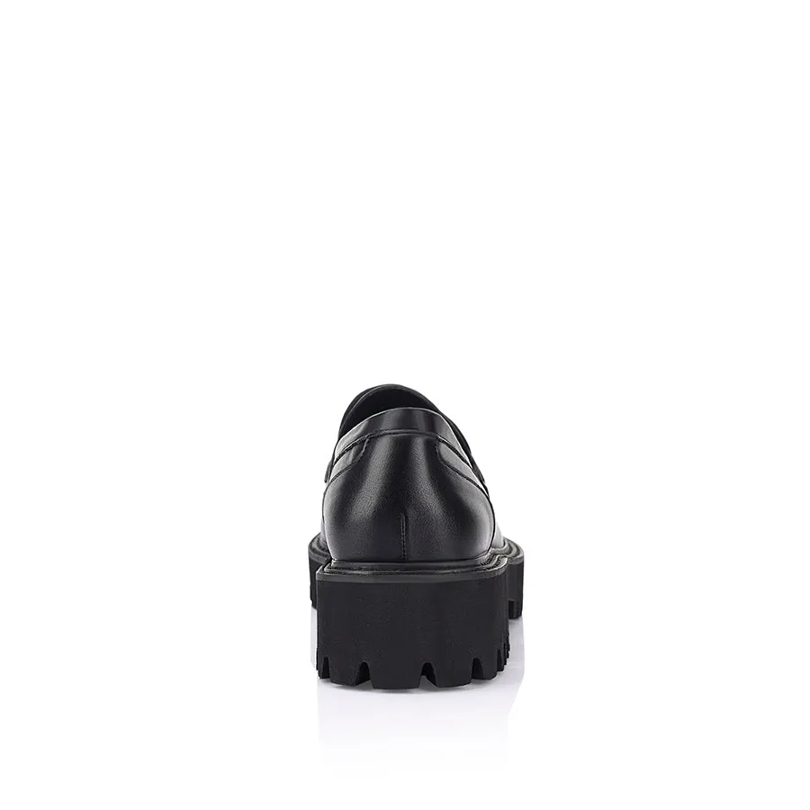 Neon Chunky Loafers - Black