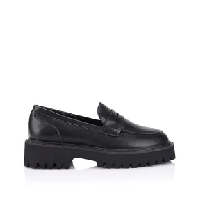 Neon Chunky Loafers - Black