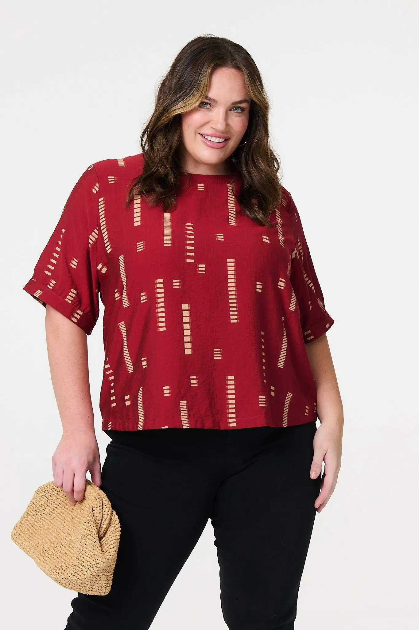 Printed 1/2 Sleeve Blouse