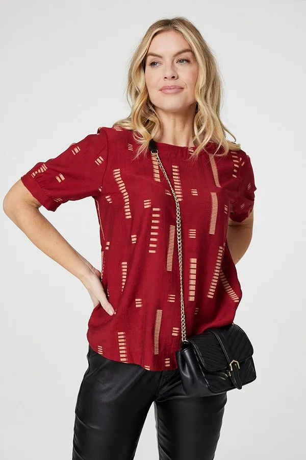 Printed 1/2 Sleeve Blouse