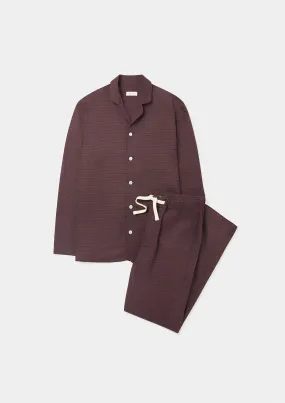 Red Check Cotton Cashmere Pyjamas