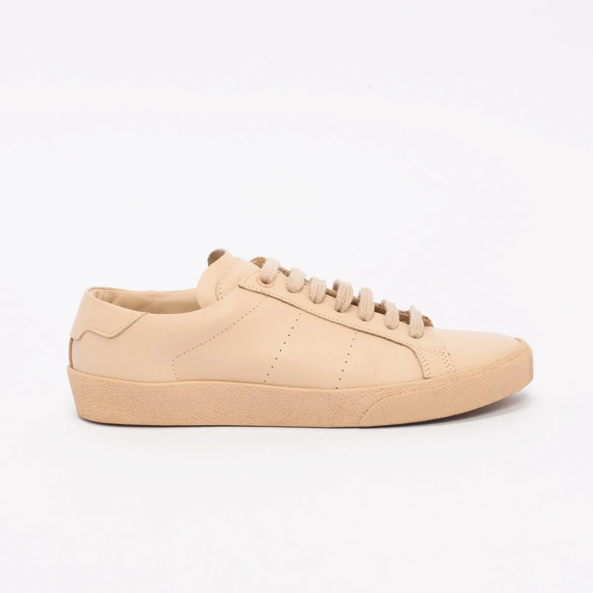 Saint Laurent Beige Leather Court Classic Sneakers 35