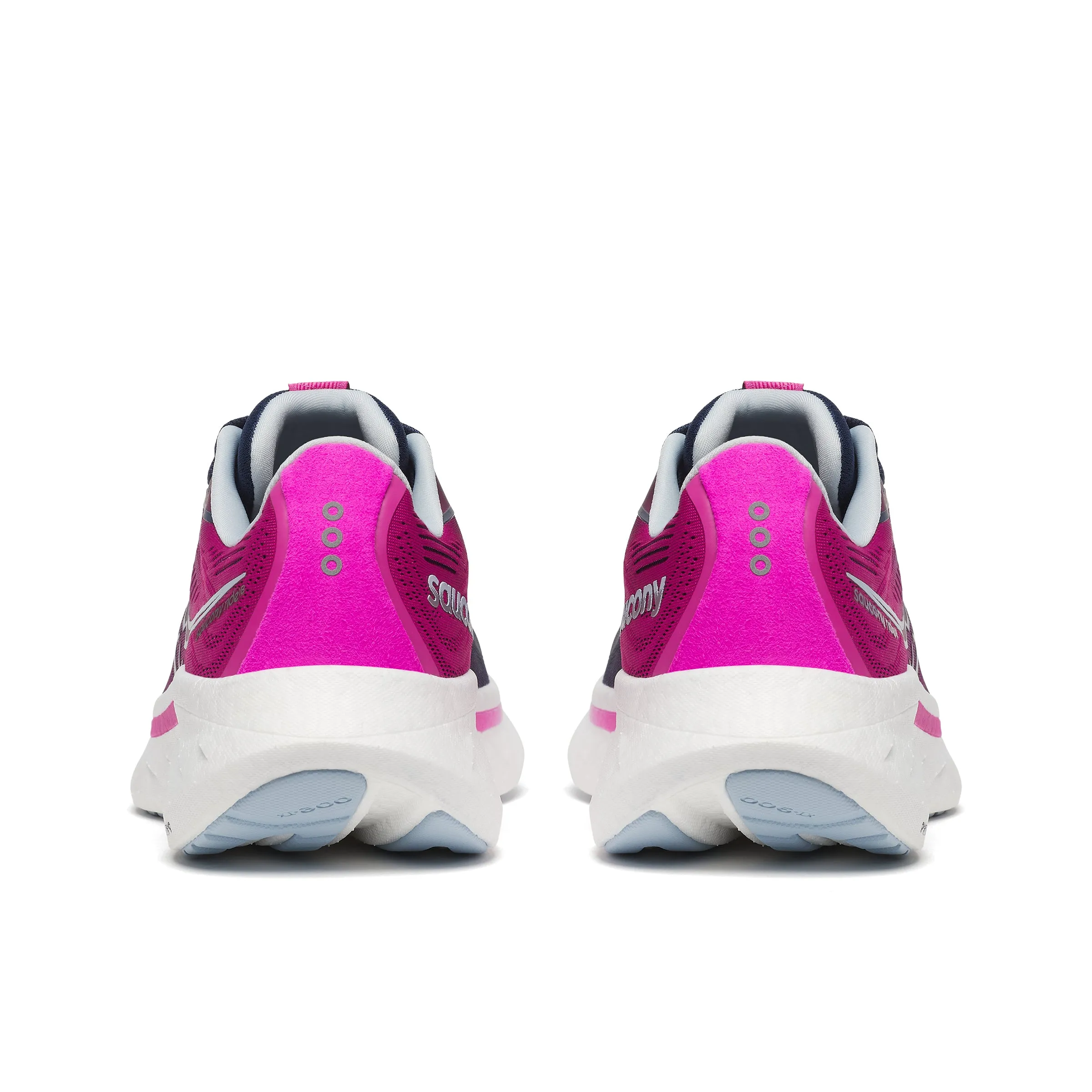 Saucony Women's Ride 18 Running Shoes Navy/Fuchsia