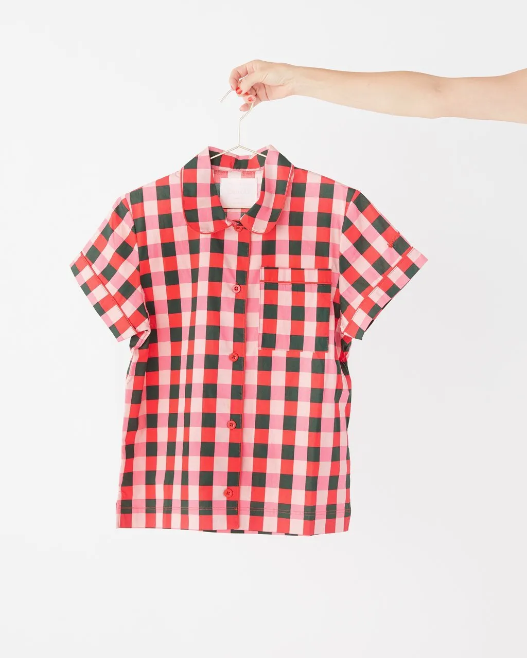 Short Sleeve Leisure Shirt - Buffalo Plaid
