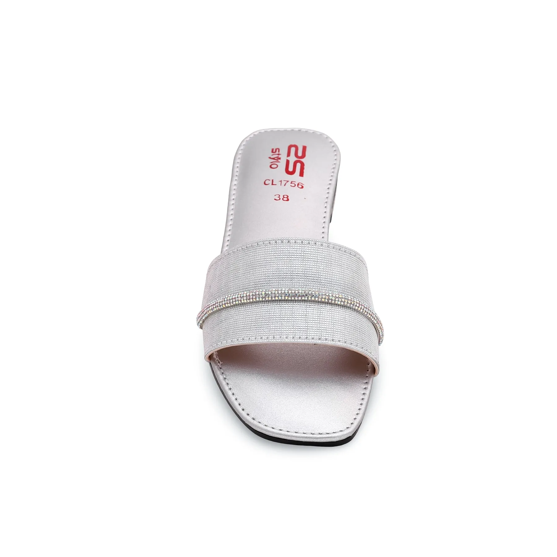 Silver Casual Slipper CL1756