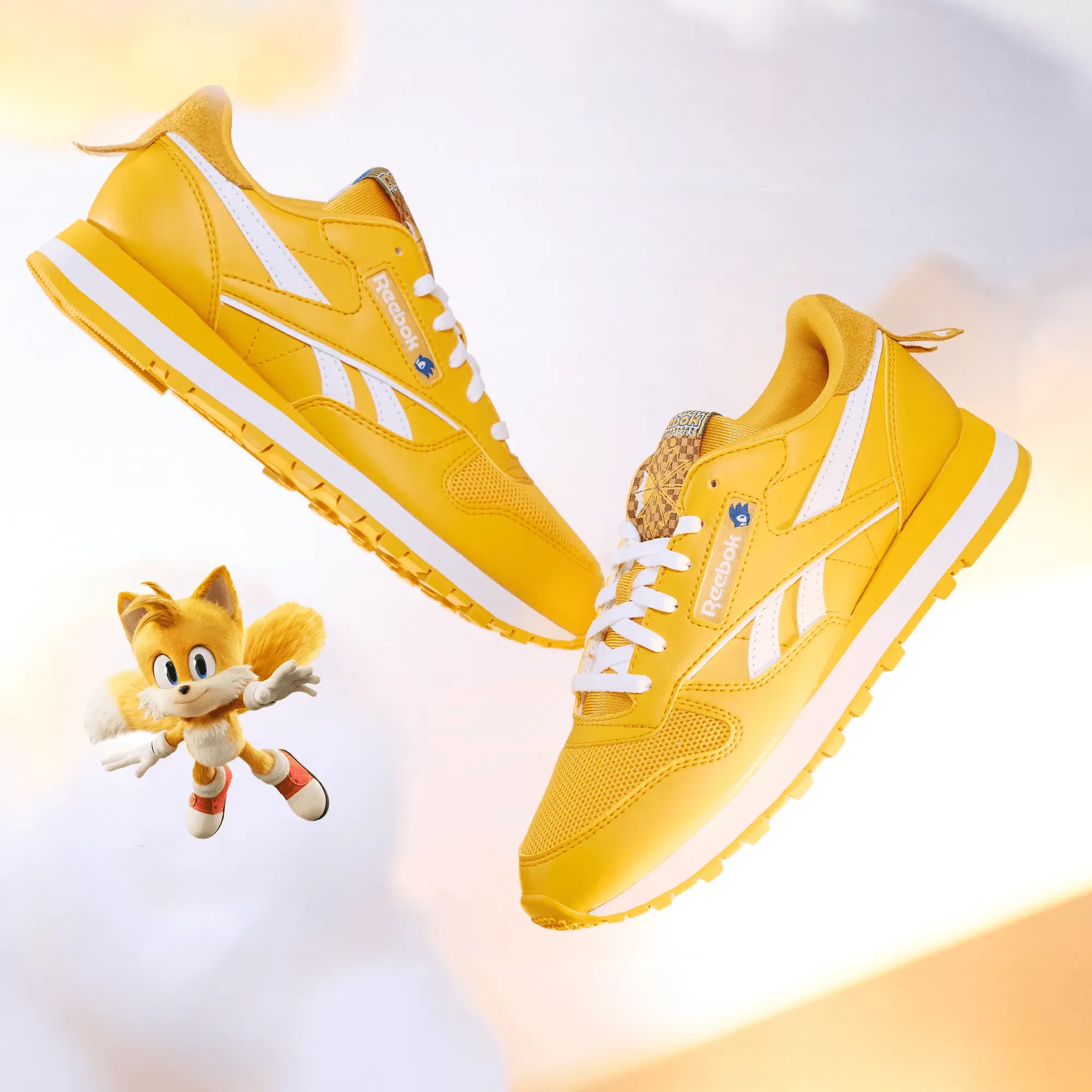 Unisex Reebok x Sonic Classic Leather Shoes - Grade School