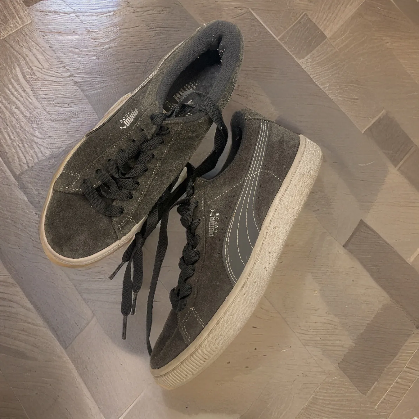 Vintage puma classic suede grey sneaker men uk size 5