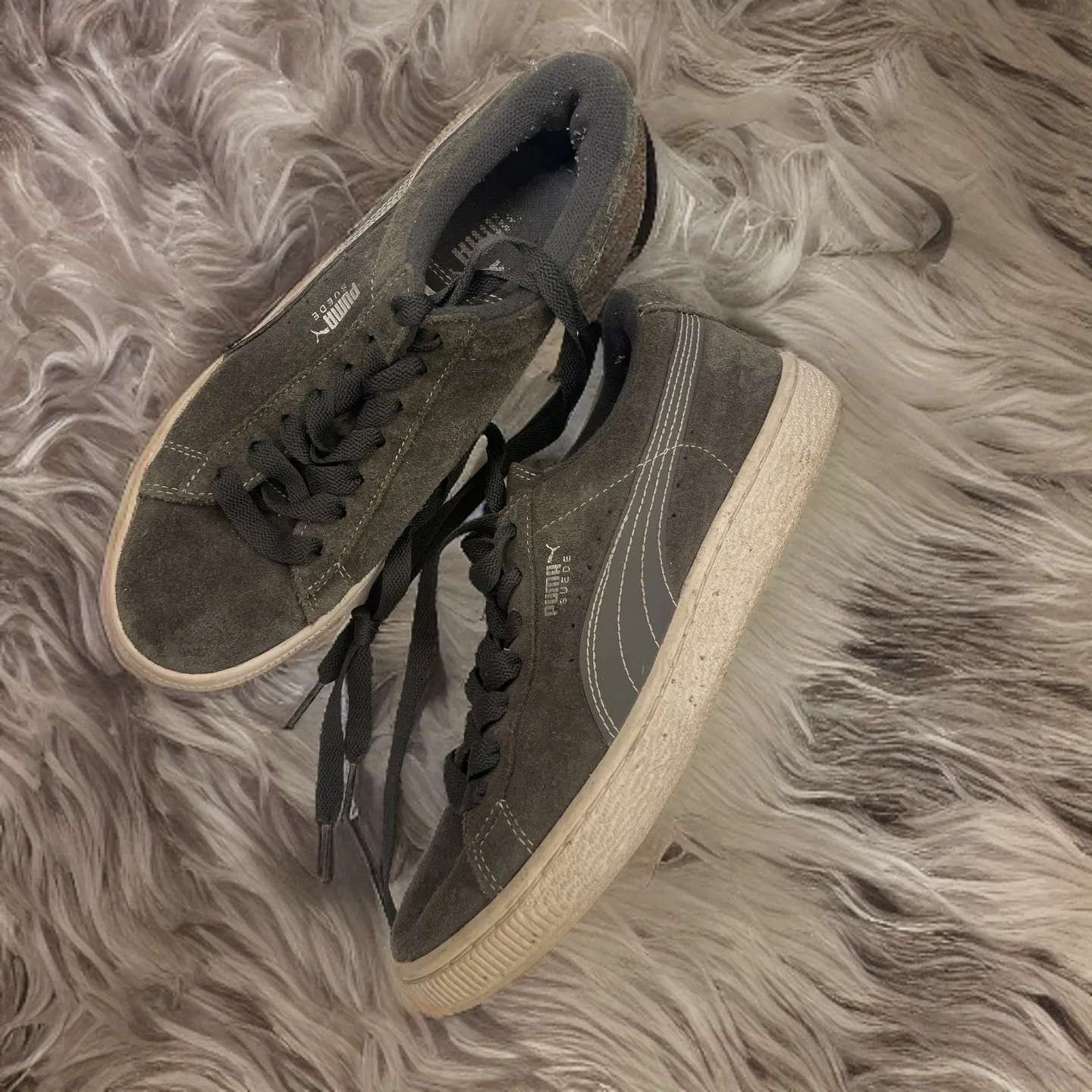Vintage puma classic suede grey sneaker men uk size 5