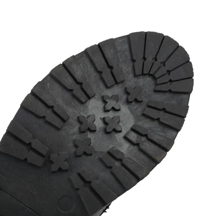 Women's Round Toe Low Heel Loafers Shoes